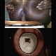 A big, black woman takes a shit into a toilet in 5 scenes. Action is shown from the side of the toilet with product seen in the toilet bowl at the end of each shot. Presented in about 720P HD. 231MB, MP4 file. Over 12 minutes.